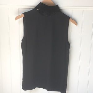 NWT Theory velvet collar top